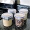 Overnight Oatmeal Container with Lids (4-Piece Set) - 16 oz Plastic Containers with Lids - Portable Cereal and Milk Container on the Go | Airtight Snap Lock Storage Jars